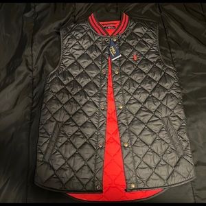 Ralph Lauren Polo Big Boy XL Black And Red Vest Coat